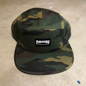 Thrasher Magazine Camo 5 Panel Hat. Brand New